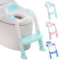 Sturdy Potty Training Seat,Toddlers Seat Toilet Chair, Safety Non-Slip Kids Plastic Toilet Training Seat with Step Stool Ladder